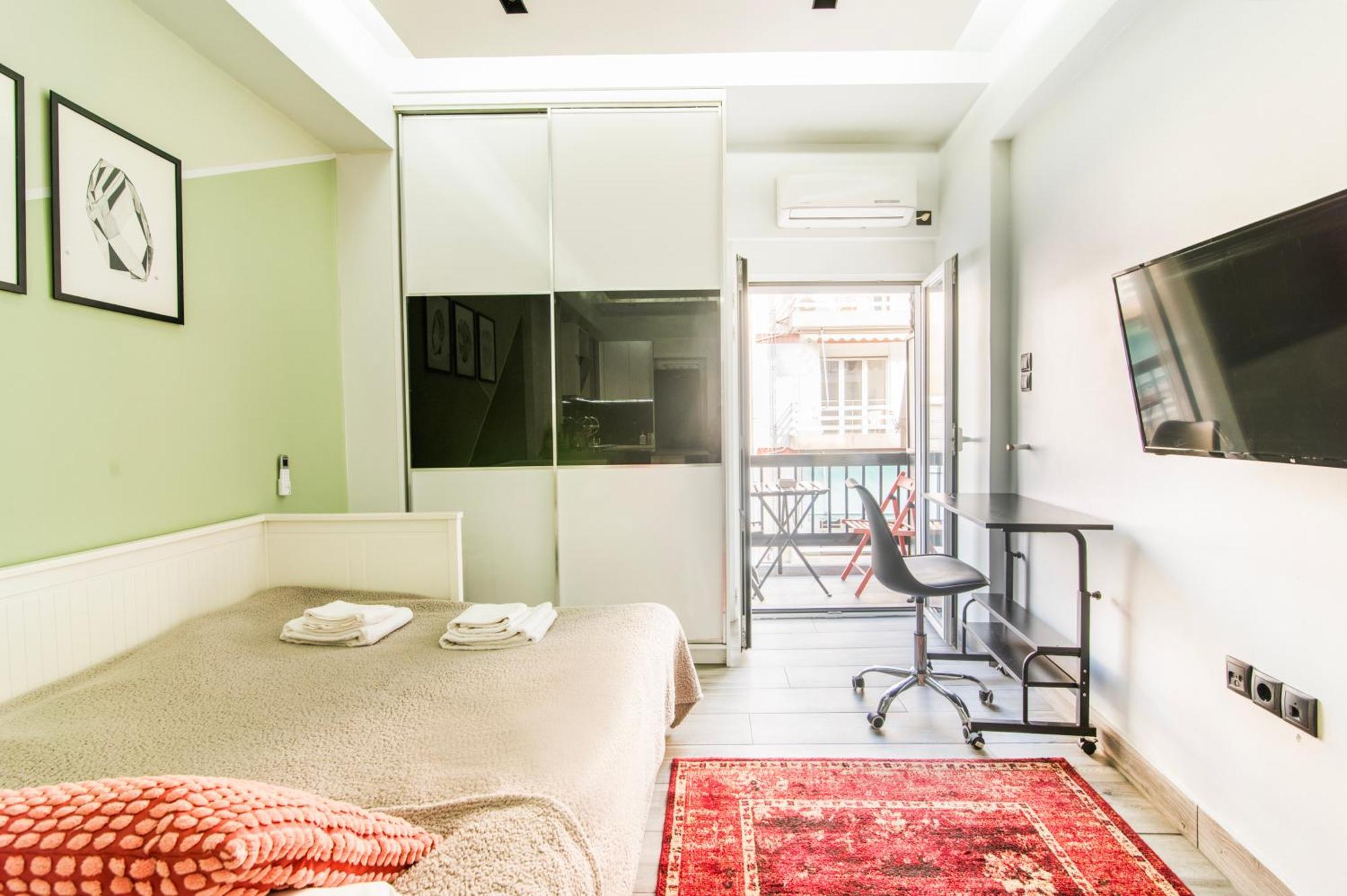 Luxury Studio In Athens City Center Exteriör bild